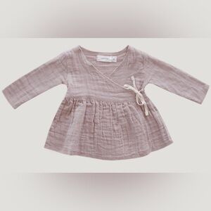Jamie Kay Dusty Pink Wrap Top for Kids